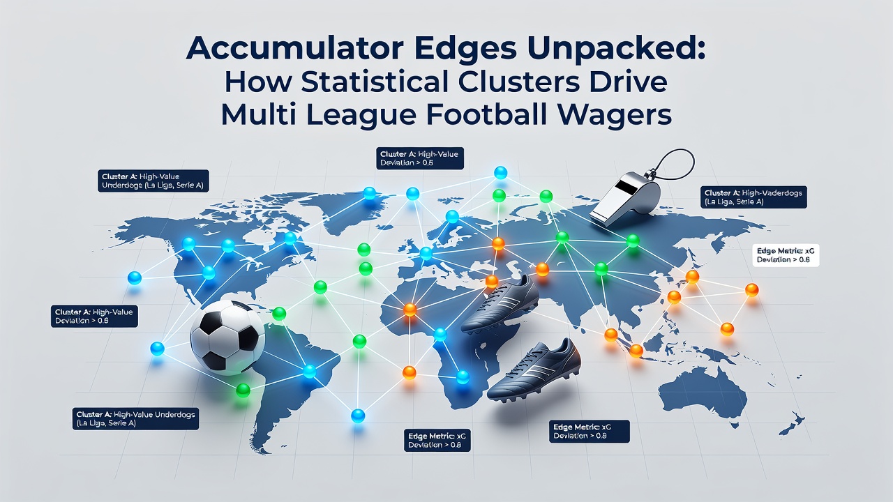 Visual breakdown of statistical clusters in multi-league football accumulator betting models