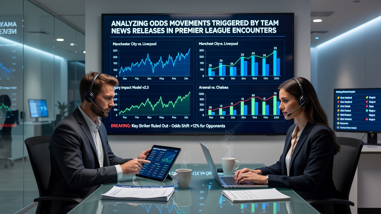 Premier League team news causing odds fluctuations on betting exchanges