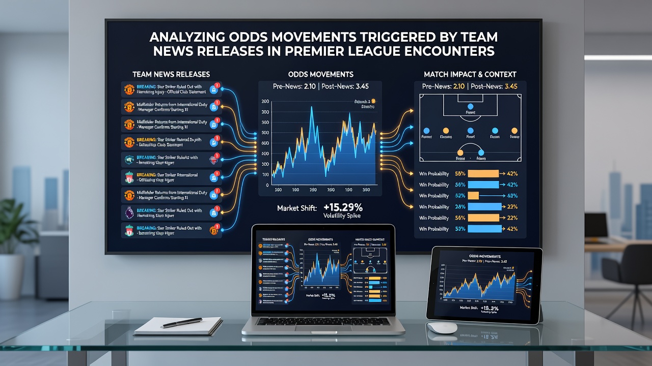 Betting traders monitoring live odds changes after team news drops