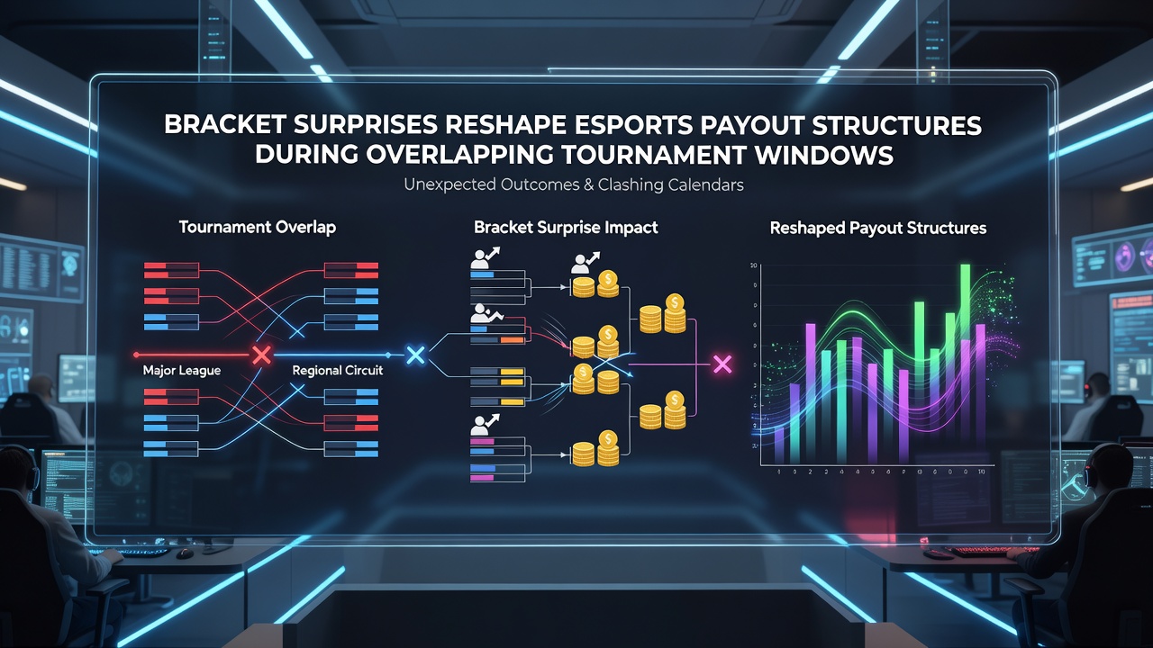 Teams celebrating after an unexpected bracket advancement in a 2026 esports tournament