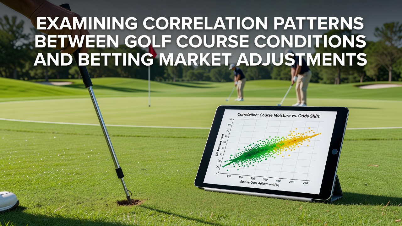 Golf course fairway during tournament conditions with visible grass texture and maintenance equipment in background