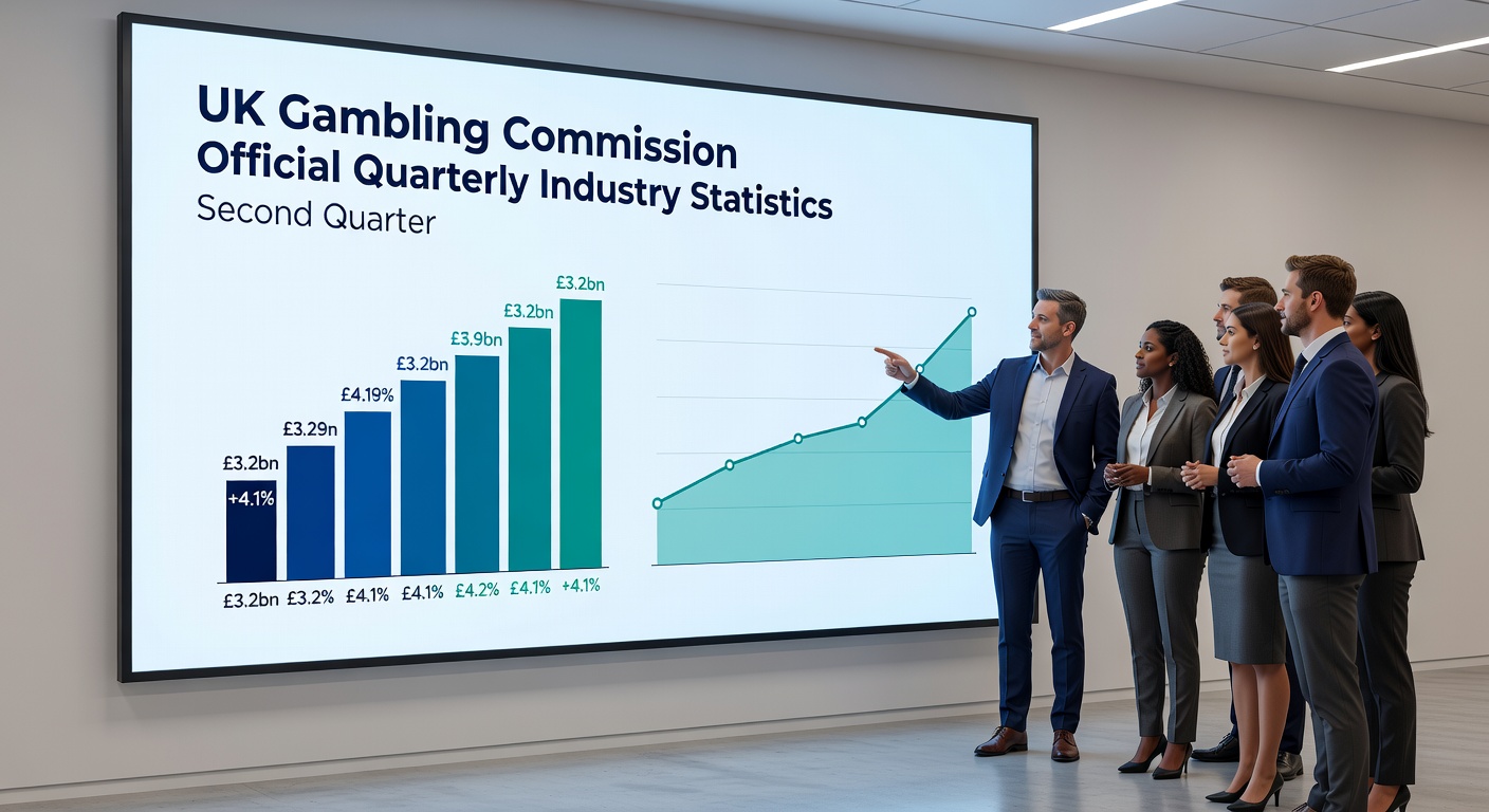 Line graph depicting remote gambling GGY growth over recent quarters, emphasizing casino, betting, and bingo contributions in Q2 2025