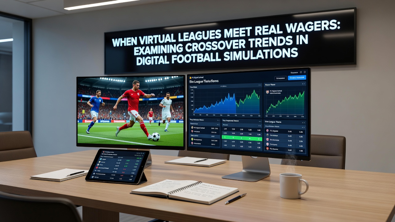 Players engaging in digital football match with real wager notifications